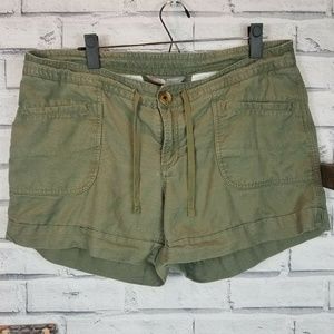 Womens The North Face Shorts Olive Green Casual 14